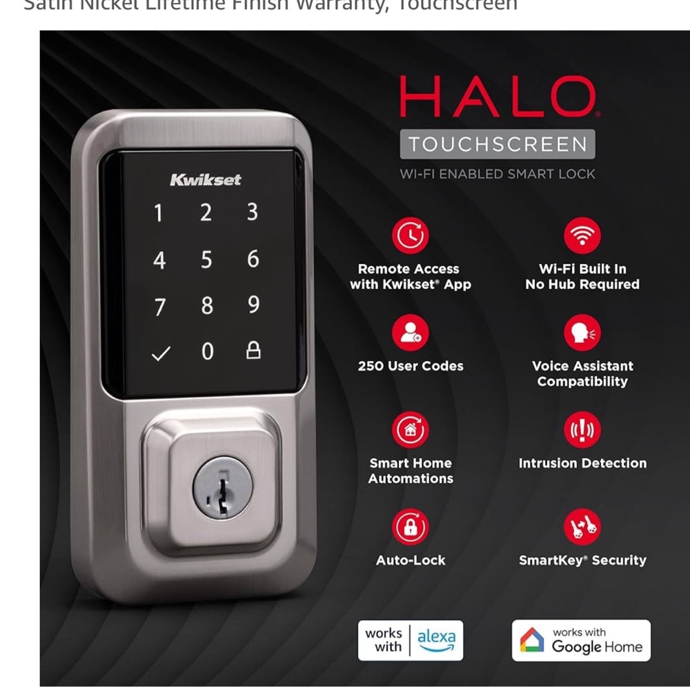 Quickset halo smart door lock